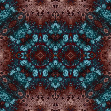 Kusursuz etnik düzen. Soyut retro arka plan. Kusursuz bir doku. Simetrik arkaplan. Sanat dokusu