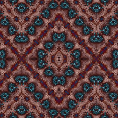 Kusursuz etnik düzen. Soyut retro arka plan. Kusursuz bir doku. Simetrik arkaplan. Sanat dokusu