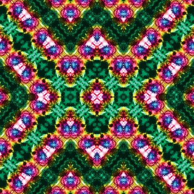 Kusursuz etnik düzen. Soyut retro arka plan. Kusursuz bir doku. Simetrik arkaplan. Sanat dokusu