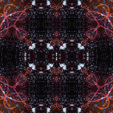 Kusursuz etnik düzen. Soyut retro arka plan. Kusursuz bir doku. Simetrik arkaplan. Sanat dokusu