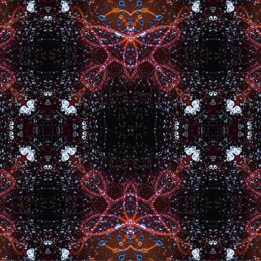 Kusursuz etnik düzen. Soyut retro arka plan. Kusursuz bir doku. Simetrik arkaplan. Sanat dokusu