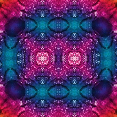 Kusursuz etnik düzen. Soyut retro arka plan. Kusursuz bir doku. Simetrik arkaplan. Sanat dokusu