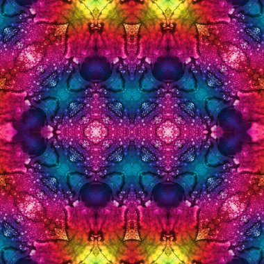 Kusursuz etnik düzen. Soyut retro arka plan. Kusursuz bir doku. Simetrik arkaplan. Sanat dokusu