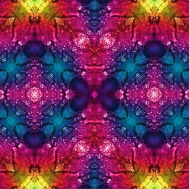 Kusursuz etnik düzen. Soyut retro arka plan. Kusursuz bir doku. Simetrik arkaplan. Sanat dokusu