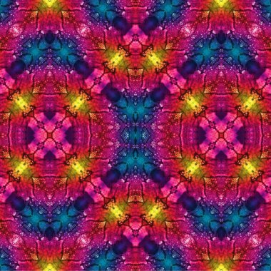 Kusursuz etnik düzen. Soyut retro arka plan. Kusursuz bir doku. Simetrik arkaplan. Sanat dokusu