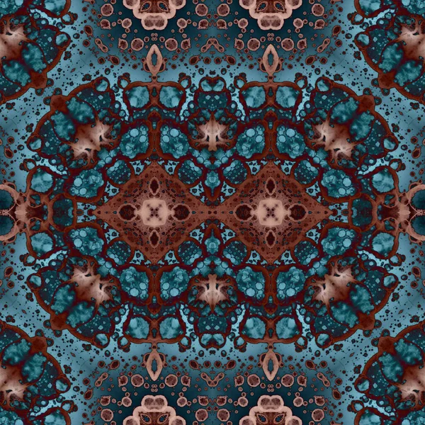 Kusursuz etnik düzen. Soyut retro arka plan. Kusursuz bir doku. Simetrik arkaplan. Sanat dokusu