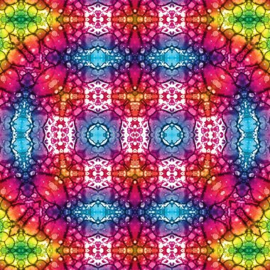 Kusursuz etnik düzen. Soyut retro arka plan. Kusursuz bir doku. Simetrik arkaplan. Sanat dokusu