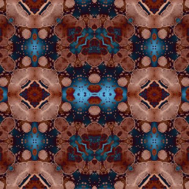 Kusursuz etnik düzen. Soyut retro arka plan. Kusursuz bir doku. Simetrik arkaplan. Sanat dokusu