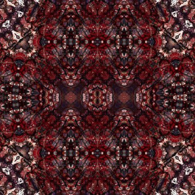 Kusursuz etnik düzen. Soyut retro arka plan. Kusursuz bir doku. Simetrik arkaplan. Sanat dokusu