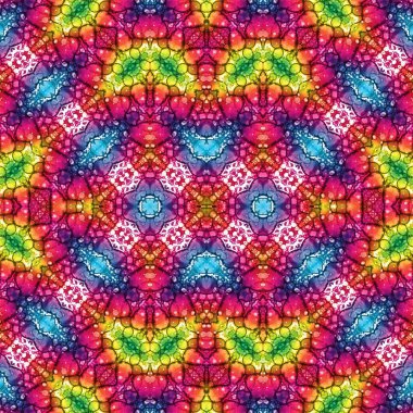 Kusursuz etnik düzen. Soyut retro arka plan. Kusursuz bir doku. Simetrik arkaplan. Sanat dokusu