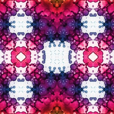 Kusursuz etnik düzen. Soyut retro arka plan. Kusursuz bir doku. Simetrik arkaplan. Sanat dokusu