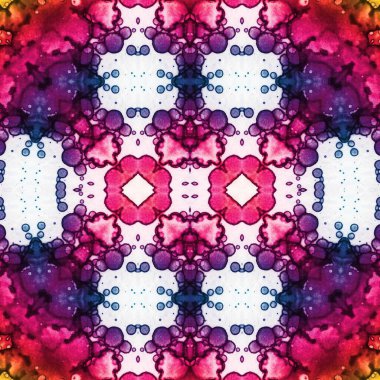 Kusursuz etnik düzen. Soyut retro arka plan. Kusursuz bir doku. Simetrik arkaplan. Sanat dokusu