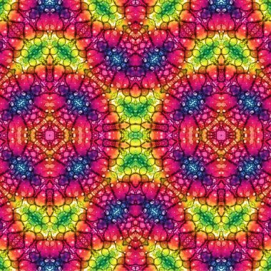 Kusursuz etnik düzen. Soyut retro arka plan. Kusursuz bir doku. Simetrik arkaplan. Sanat dokusu