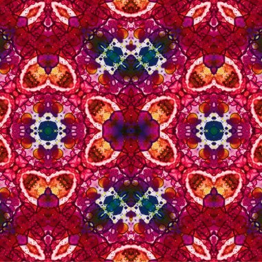 Kusursuz etnik düzen. Soyut retro arka plan. Kusursuz bir doku. Simetrik arkaplan. Sanat dokusu