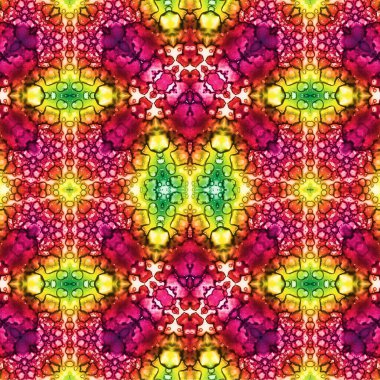 Kusursuz etnik düzen. Soyut retro arka plan. Kusursuz bir doku. Simetrik arkaplan. Sanat dokusu