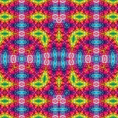 Kusursuz etnik düzen. Soyut retro arka plan. Kusursuz bir doku. Simetrik arkaplan. Sanat dokusu