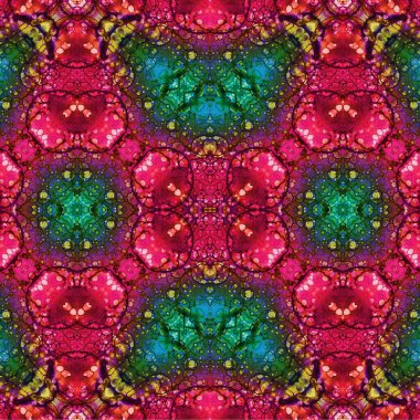 Kusursuz etnik düzen. Soyut retro arka plan. Kusursuz bir doku. Simetrik arkaplan. Sanat dokusu