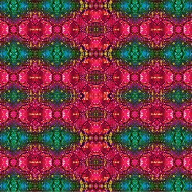 Kusursuz etnik düzen. Soyut retro arka plan. Kusursuz bir doku. Simetrik arkaplan. Sanat dokusu