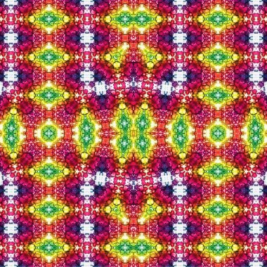 Kusursuz etnik düzen. Soyut retro arka plan. Kusursuz bir doku. Simetrik arkaplan. Sanat dokusu