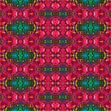 Kusursuz etnik düzen. Soyut retro arka plan. Kusursuz bir doku. Simetrik arkaplan. Sanat dokusu