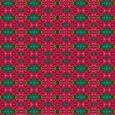 Kusursuz etnik düzen. Soyut retro arka plan. Kusursuz bir doku. Simetrik arkaplan. Sanat dokusu