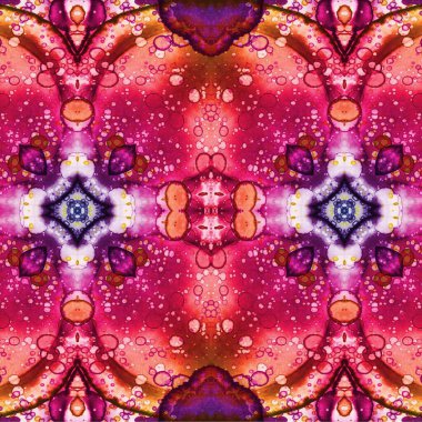 Kusursuz etnik düzen. Soyut retro arka plan. Kusursuz bir doku. Simetrik arkaplan. Sanat dokusu