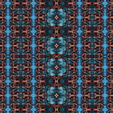 Kusursuz etnik düzen. Soyut retro arka plan. Kusursuz bir doku. Simetrik arkaplan. Sanat dokusu