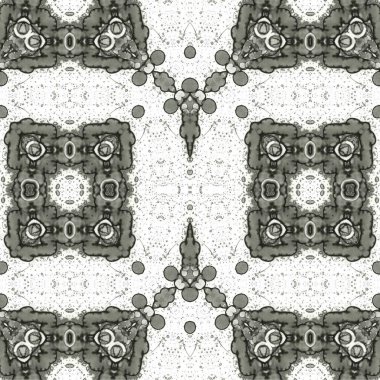 Kusursuz etnik düzen. Soyut retro arka plan. Kusursuz bir doku. Simetrik arkaplan. Sanat dokusu