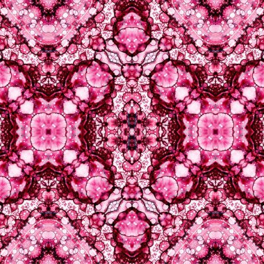 Kusursuz etnik düzen. Soyut retro arka plan. Kusursuz bir doku. Simetrik arkaplan. Sanat dokusu