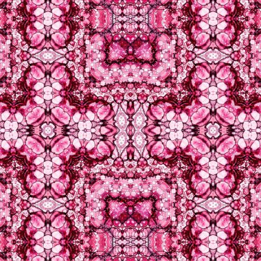 Kusursuz etnik düzen. Soyut retro arka plan. Kusursuz bir doku. Simetrik arkaplan. Sanat dokusu