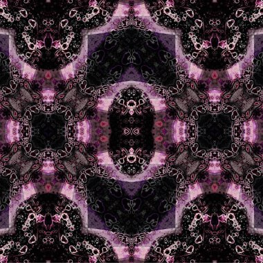 Kusursuz etnik düzen. Soyut retro arka plan. Kusursuz bir doku. Simetrik arkaplan. Sanat dokusu