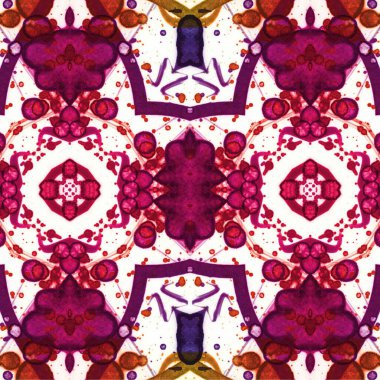 Kusursuz etnik düzen. Soyut retro arka plan. Kusursuz bir doku. Simetrik arkaplan. Sanat dokusu