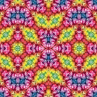 Kusursuz etnik düzen. Soyut retro arka plan. Kusursuz bir doku. Simetrik arkaplan. Sanat dokusu