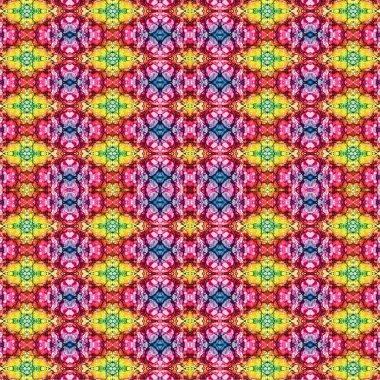 Kusursuz etnik düzen. Soyut retro arka plan. Kusursuz bir doku. Simetrik arkaplan. Sanat dokusu