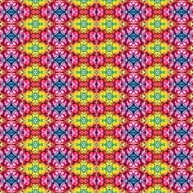 Kusursuz etnik düzen. Soyut retro arka plan. Kusursuz bir doku. Simetrik arkaplan. Sanat dokusu