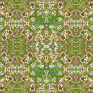 Kusursuz etnik düzen. Soyut retro arka plan. Kusursuz bir doku. Simetrik arkaplan. Sanat dokusu