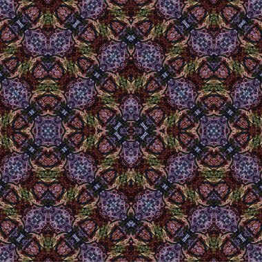 Kusursuz etnik düzen. Soyut retro arka plan. Kusursuz bir doku. Simetrik arkaplan. Sanat dokusu