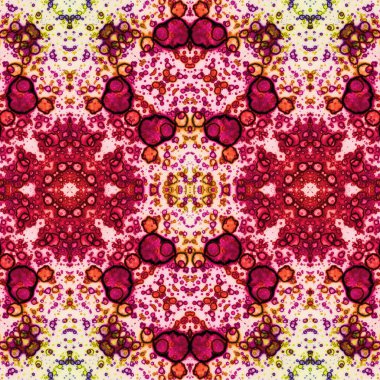 Kusursuz etnik düzen. Soyut retro arka plan. Kusursuz bir doku. Simetrik arkaplan. Sanat dokusu