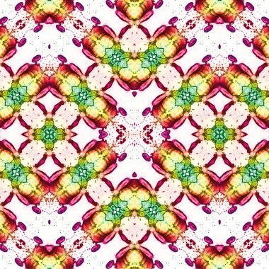 Kusursuz etnik düzen. Soyut retro arka plan. Kusursuz bir doku. Simetrik arkaplan. Sanat dokusu