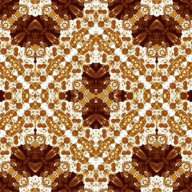 Kusursuz etnik düzen. Soyut retro arka plan. Kusursuz bir doku. Simetrik arkaplan. Sanat dokusu