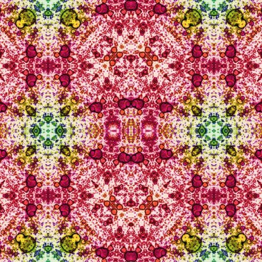 Kusursuz etnik düzen. Soyut retro arka plan. Kusursuz bir doku. Simetrik arkaplan. Sanat dokusu