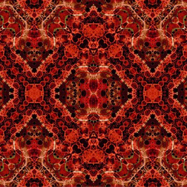 Kusursuz etnik düzen. Soyut retro arka plan. Kusursuz bir doku. Simetrik arkaplan. Sanat dokusu