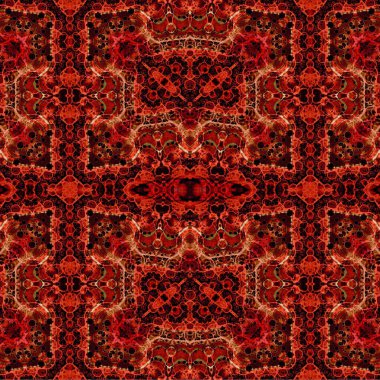 Kusursuz etnik düzen. Soyut retro arka plan. Kusursuz bir doku. Simetrik arkaplan. Sanat dokusu