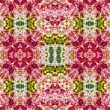 Kusursuz etnik düzen. Soyut retro arka plan. Kusursuz bir doku. Simetrik arkaplan. Sanat dokusu