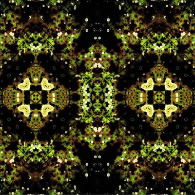 Kusursuz etnik düzen. Soyut retro arka plan. Kusursuz bir doku. Simetrik arkaplan. Sanat dokusu