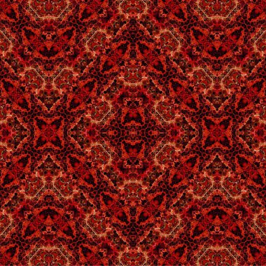 Kusursuz etnik düzen. Soyut retro arka plan. Kusursuz bir doku. Simetrik arkaplan. Sanat dokusu