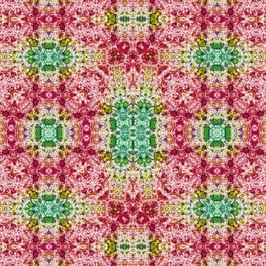 Kusursuz etnik düzen. Soyut retro arka plan. Kusursuz bir doku. Simetrik arkaplan. Sanat dokusu