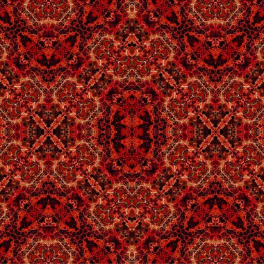 Kusursuz etnik düzen. Soyut retro arka plan. Kusursuz bir doku. Simetrik arkaplan. Sanat dokusu