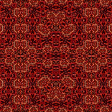 Kusursuz etnik düzen. Soyut retro arka plan. Kusursuz bir doku. Simetrik arkaplan. Sanat dokusu