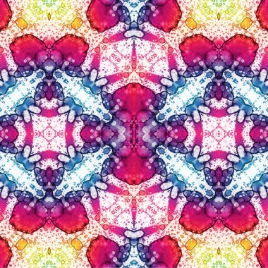 Kusursuz etnik düzen. Soyut retro arka plan. Kusursuz bir doku. Simetrik arkaplan. Sanat dokusu